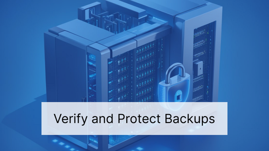 Verify and Protect Backups
